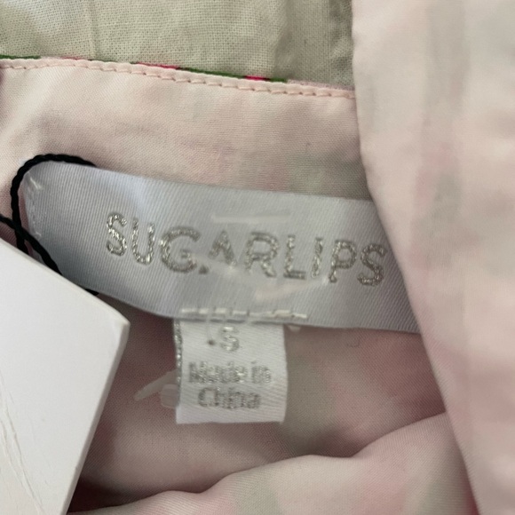 Sugarlips Pink and Green Floral Crop Top - Picture 4 of 8